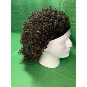 WIG With Headband Sexy Curl Headband Wig Mixed Brown Soft Silky Daily Wear